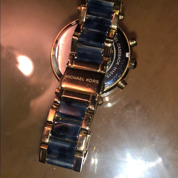 Blue and Gold MK watch